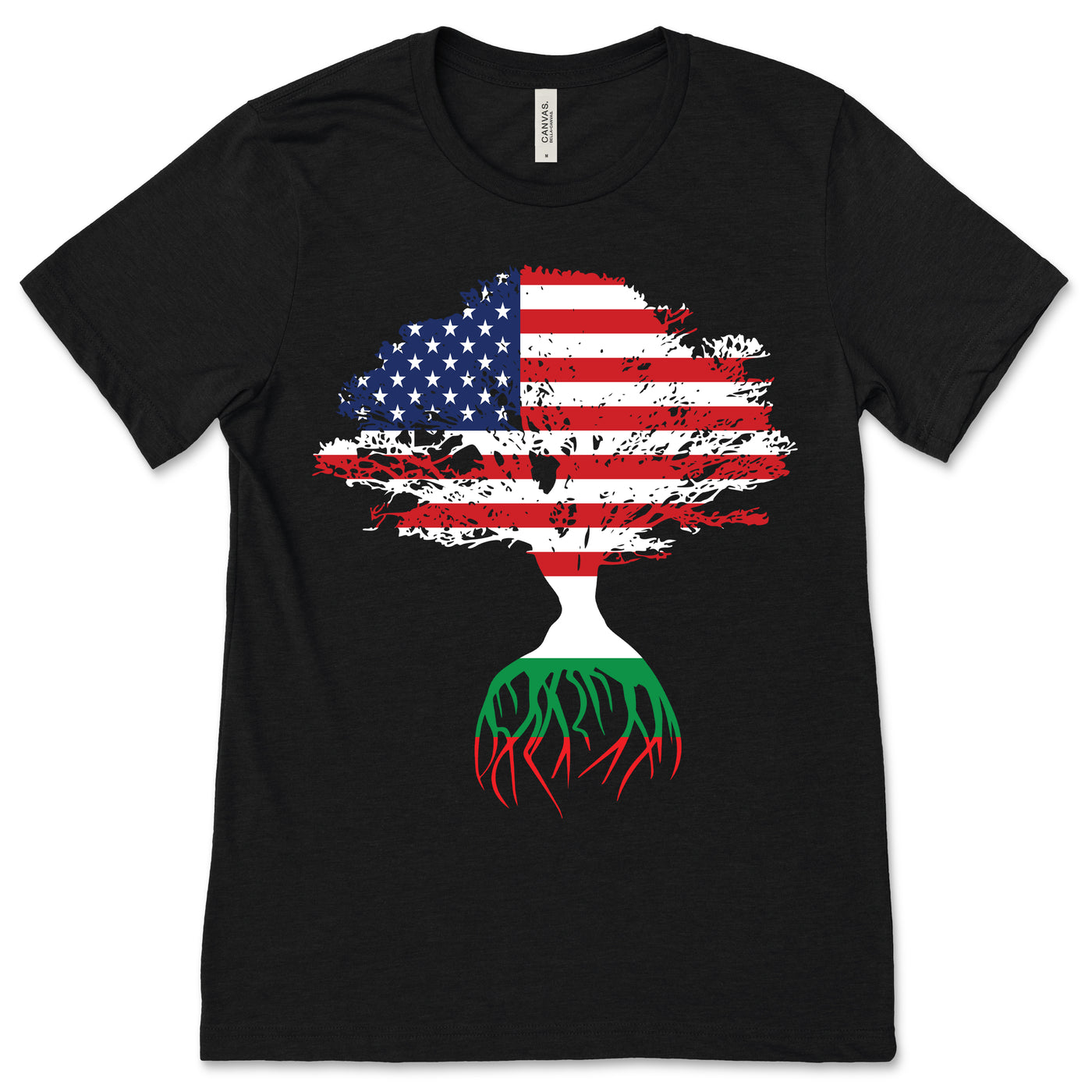 American Flag Bulgarian Roots Bulgaria Flag T-Shirt, Bulgarians, Bulgarian Gifts, Bulgarian Present, Bulgarian Birthday, Bulgarian,