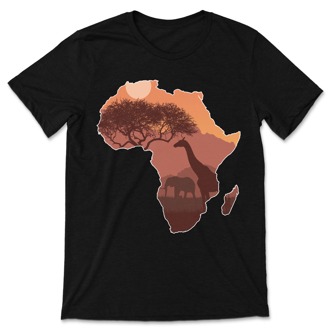 Animals African Map Safari Africa Zoo Keeper Zookeeper Wildlife Study Zoology Lover Gift Costume T-Shirt