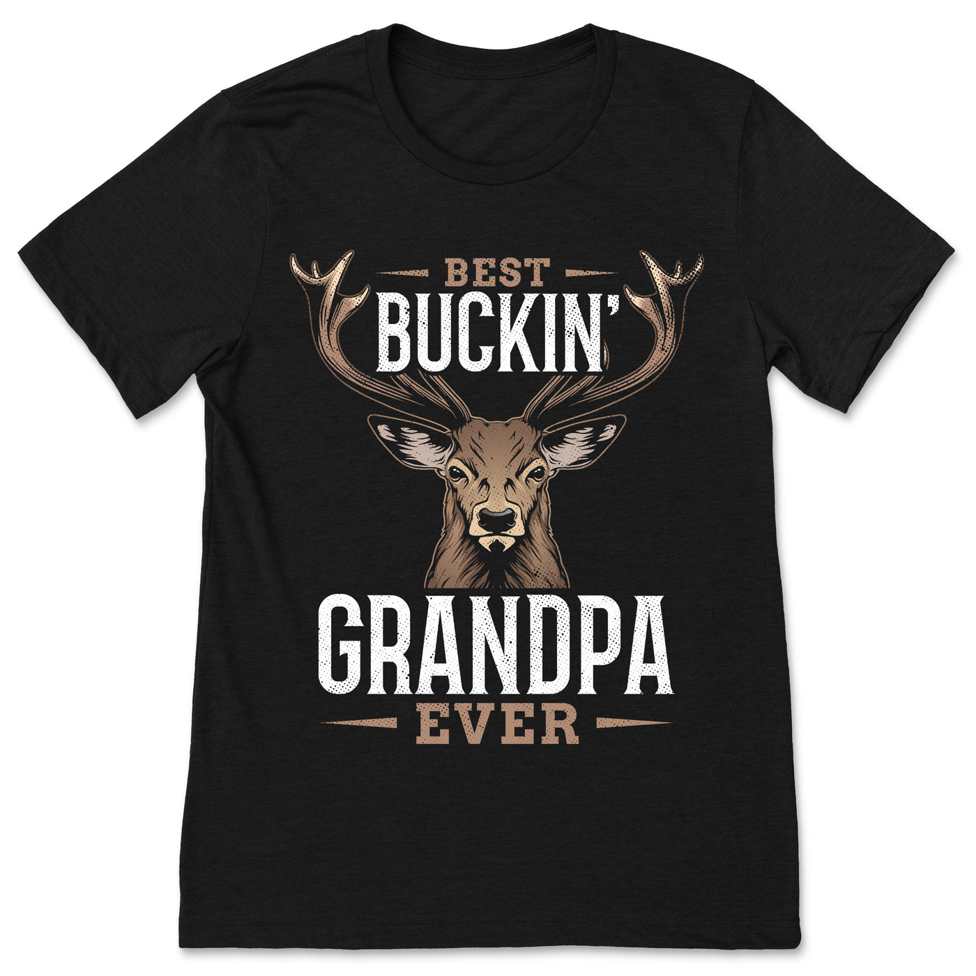 Best Buckin' Grandpa Ever T-Shirt, Deer Hunting Season Hunter Gift, Bucking Dad Father's Day, Hunt Buck Elk