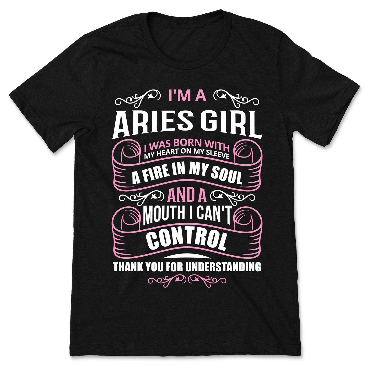 Aries Girl Horoscope Zodiac Facts Traits Astrological Sign T-Shirt, Born March 21 - April 19