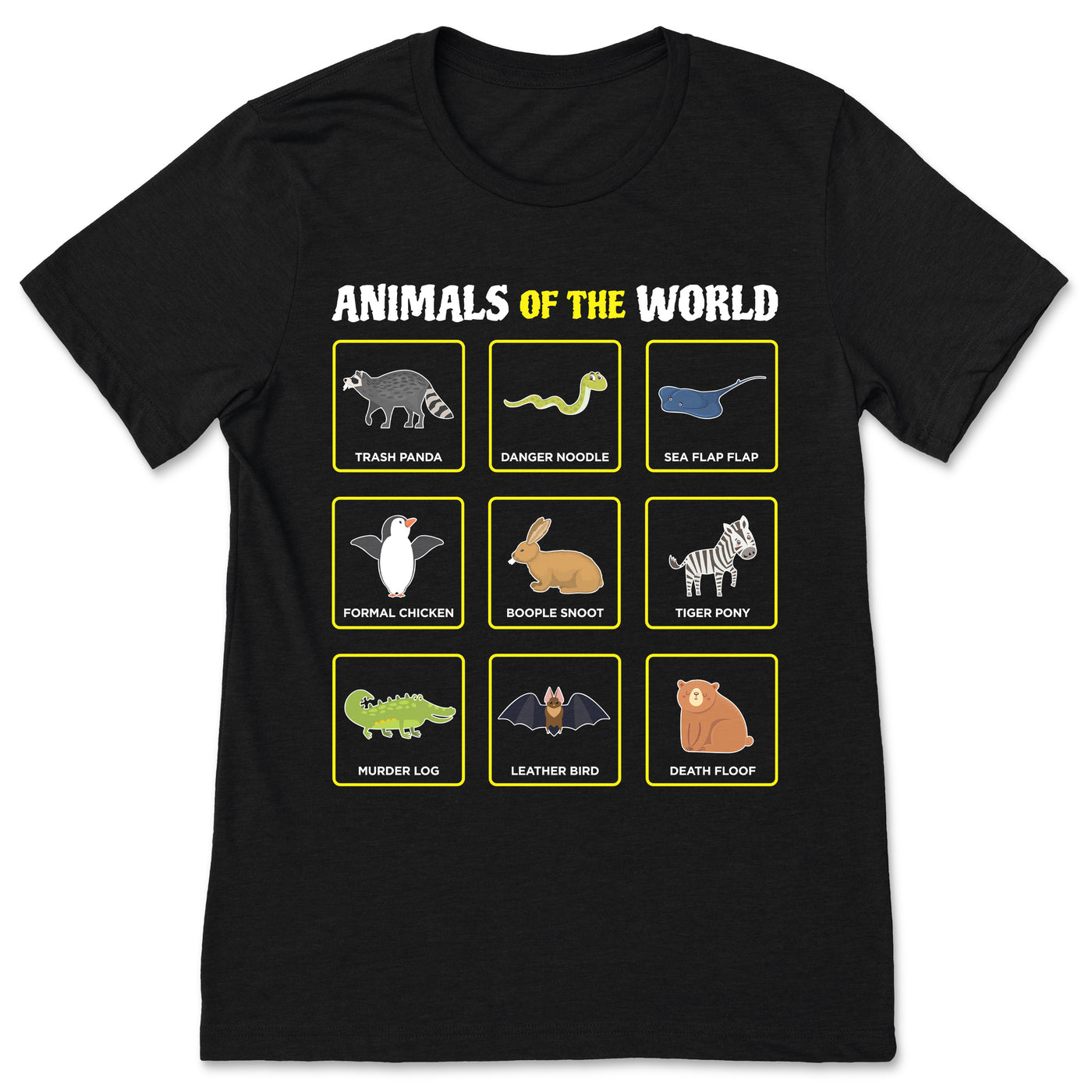 Animals Of The World Funny Rare Memes Zoo Keeper Zookeeper Study Zoology Lover Gift Costume T-Shirt, Kids Youth, Safari