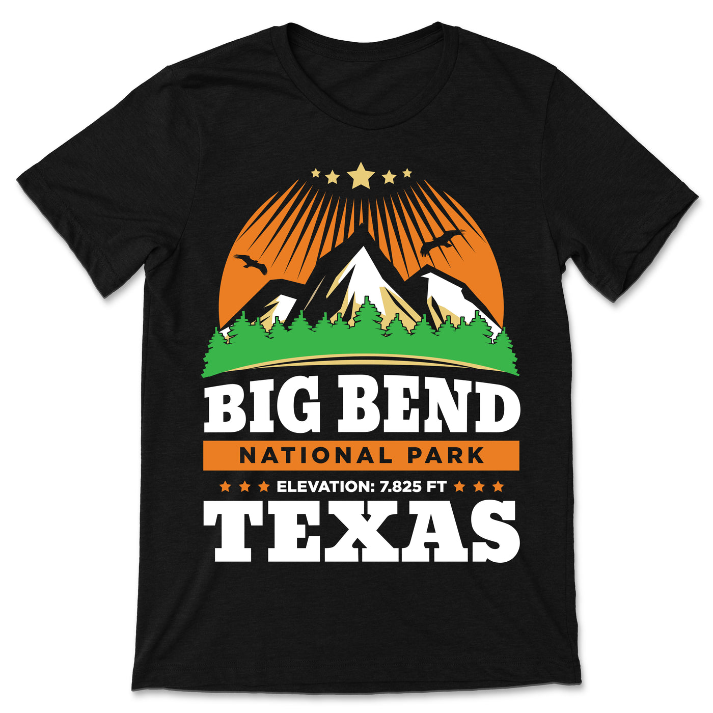 Big Bend National Park US Vintage T-Shirt, USA Brewster Texas Parks Lover Gifts, Adventure Outdoors, Camping Hiking, U.S Backcountry Travel