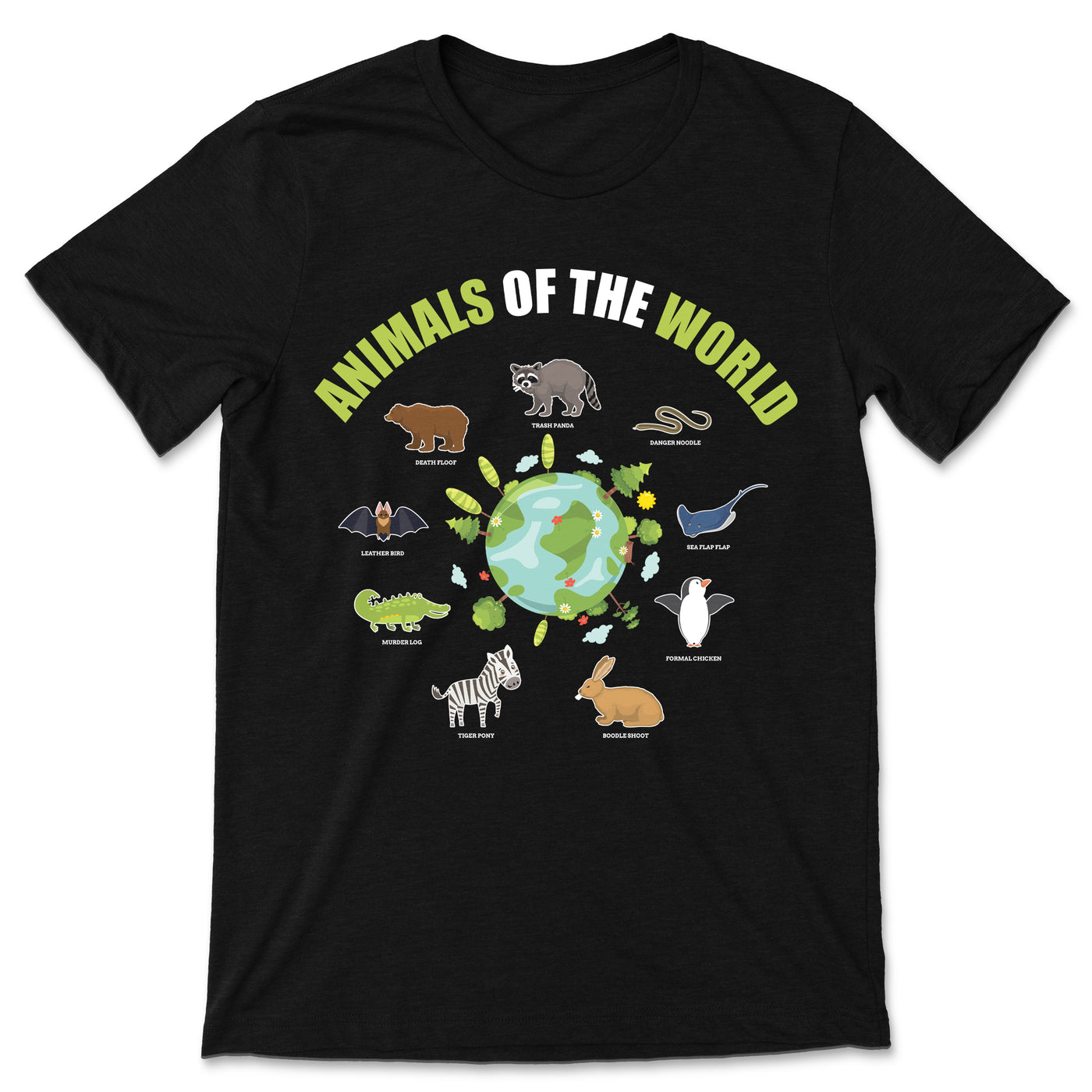 Animals Of The World Funny Rare Memes Zoo Keeper Zookeeper Study Zoology Lover Gift Costume T-Shirt, Kids Youth, Safari