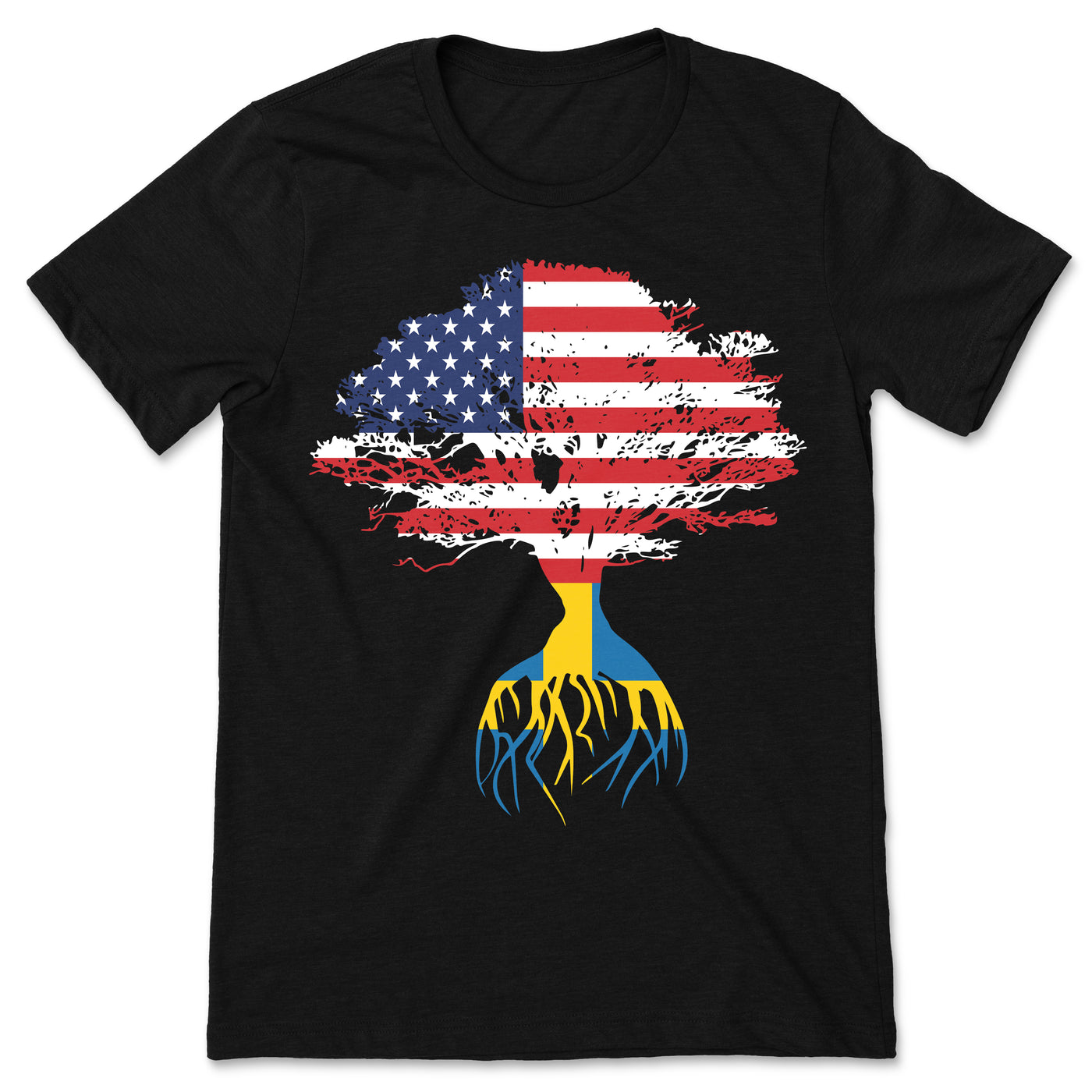 American Flag Swedish Roots Sweden Flag T-Shirt, Swedishs, Swedish Gifts, Swedish Present, Swedish Birthday