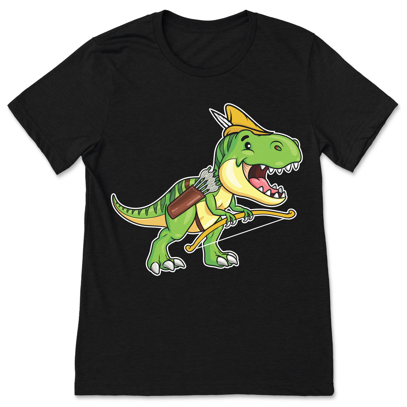 Archery T-Rex Archer Gift Outfit, Arrow Bow Sport Dino Dinosaurs Lover Present Funny T-Shirt, Boys Girls Bowman, Shooting Competition Team