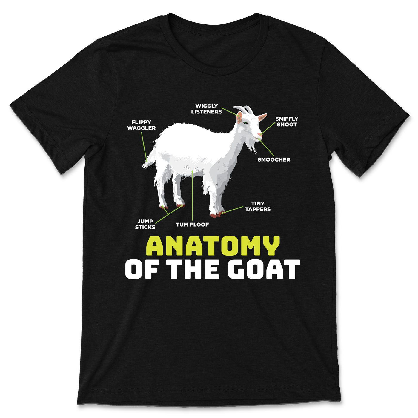 Anatomy of Goat T-Shirt, Funny Goats Shirts, Farmer Gifts, Cure Farming TShirt, Farm Animal Lover, Fun Goat Girl