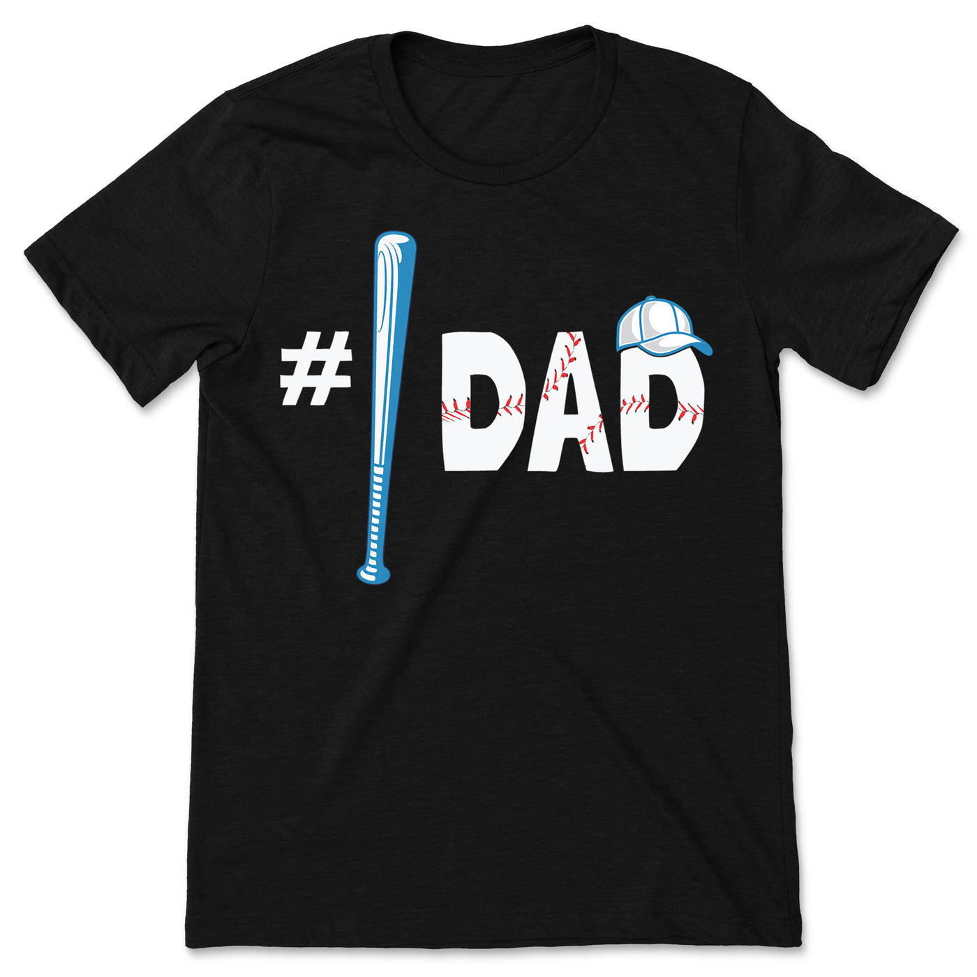 Baseball Number 1 Dad Player T-Shirt, Gift For Game Sports Fans Coach, Father's Day