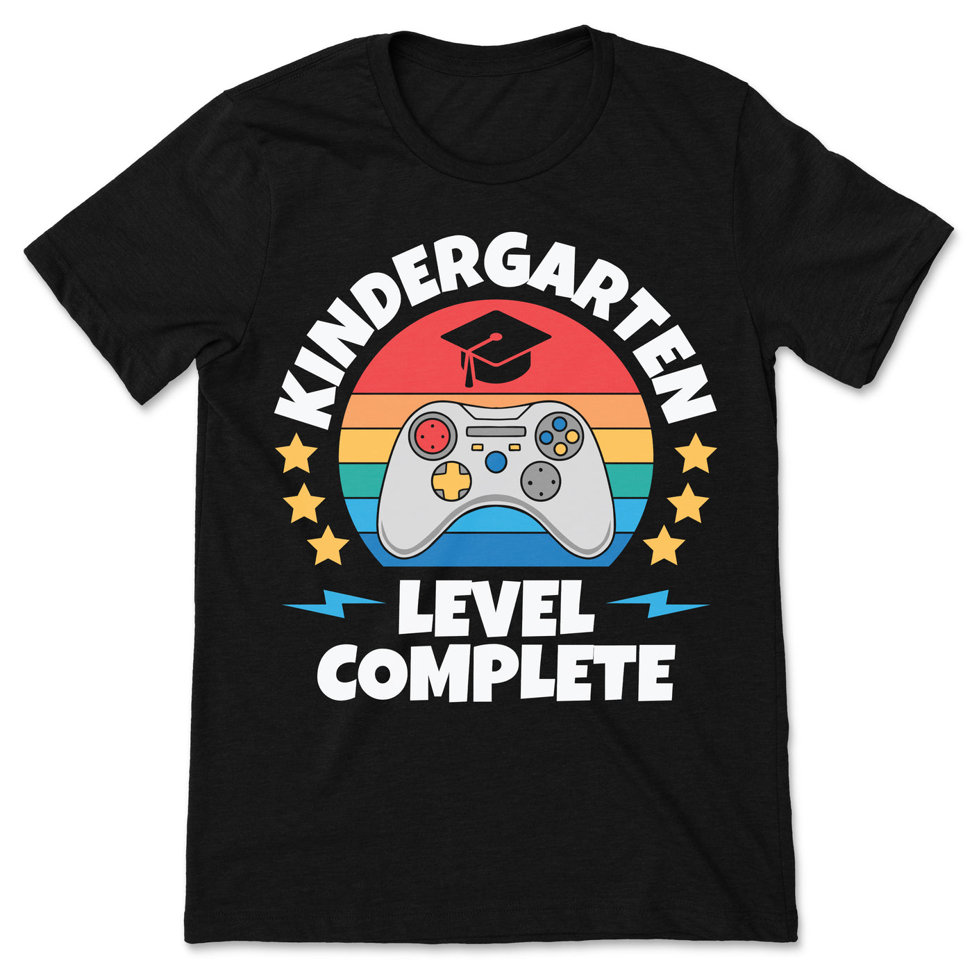 Back To School Kindergarten Level Complete Kids Video Game T-Shirt, Funny Gamer Gift, Daughter Son Graduation, Boys Girls Teacher Outfit