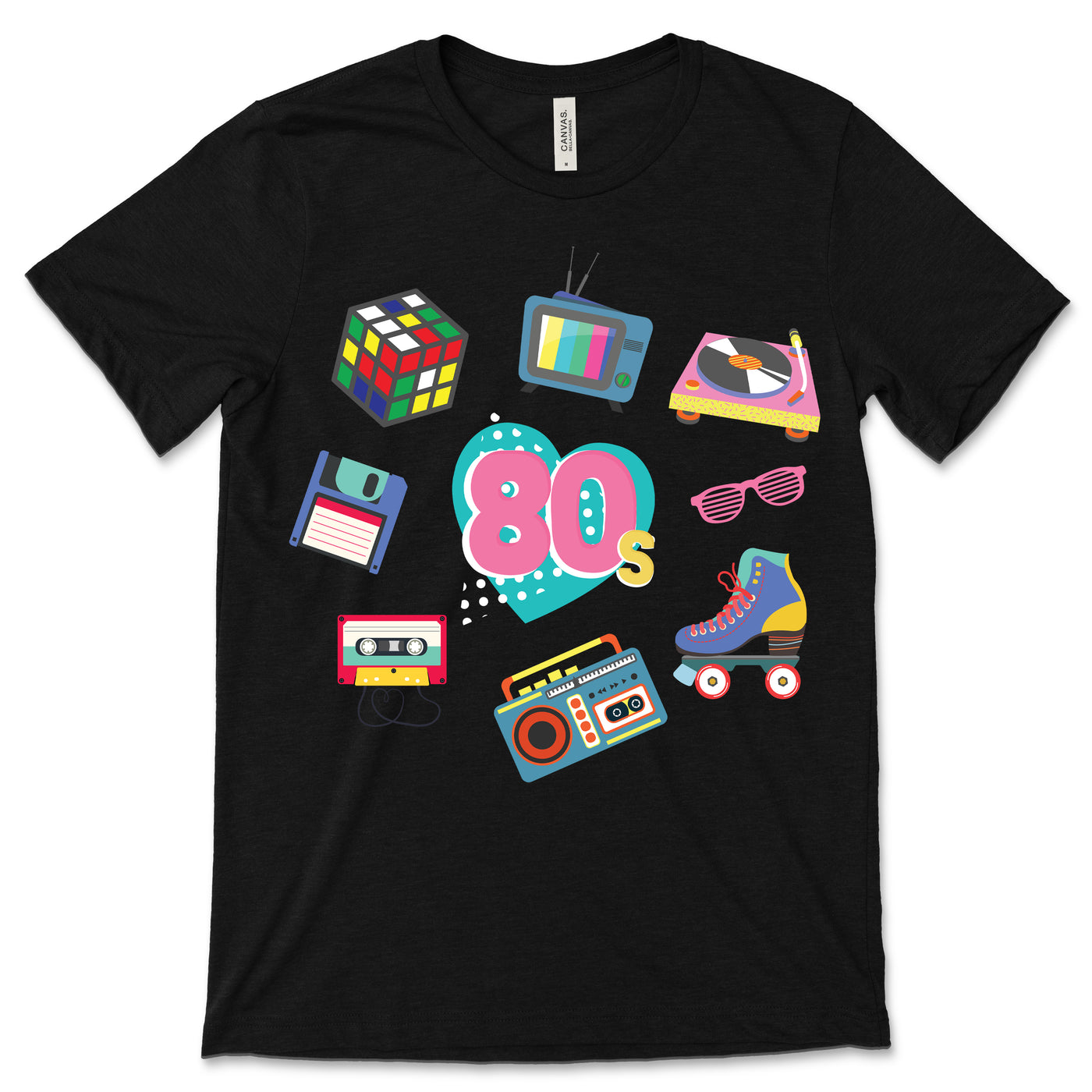 80s Old School Vibes Funny Cassette T-Shirt, Vintage Retro Themed Design, 60s 70s 80s 90s Analog Music Tapes Throwback Fashion