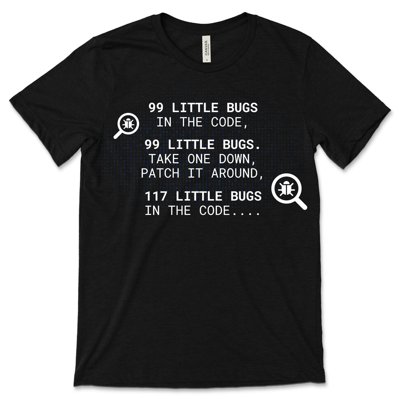 99 Little Bugs In The Code Programming Coding Funny T-Shirt, Web Developer Programmers Software Developers Coder Gift Computer