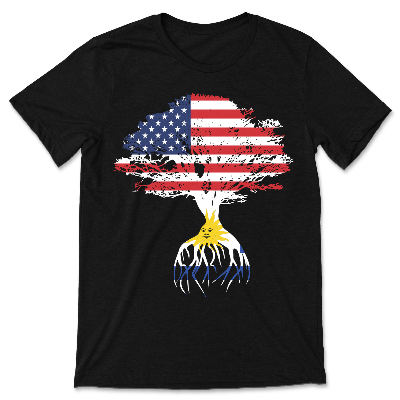 American Flag Uruguayan Roots Uruguay Flag T-Shirt, Uruguayans, Uruguayan Gifts, Uruguayan Present, Uruguayan