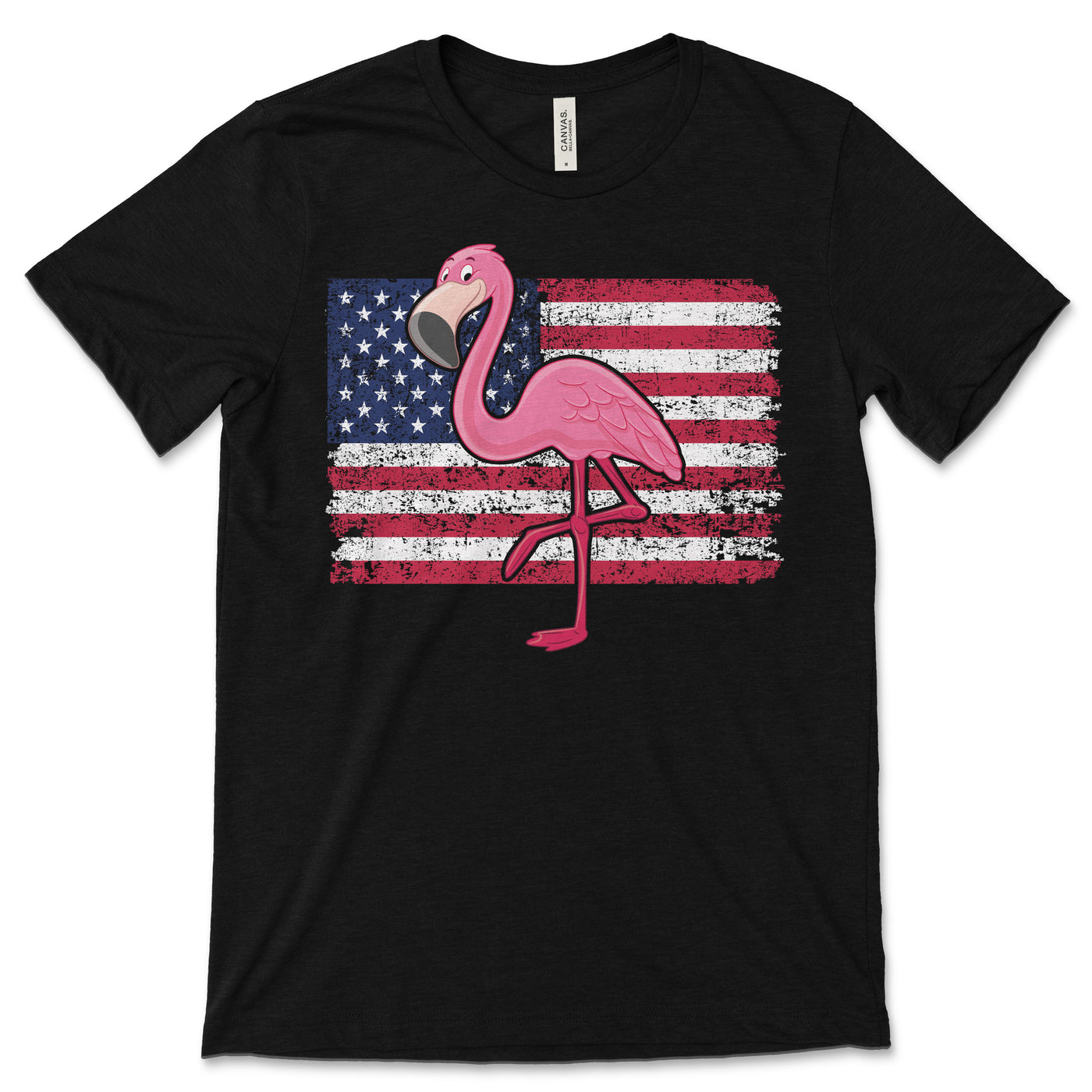 American Flag Flamingo Lover Vintage Retro Gift T-Shirt, Pink Flamingos Cute Costume, Awesome Beautiful Birds Lover Shirts, Birthday Present