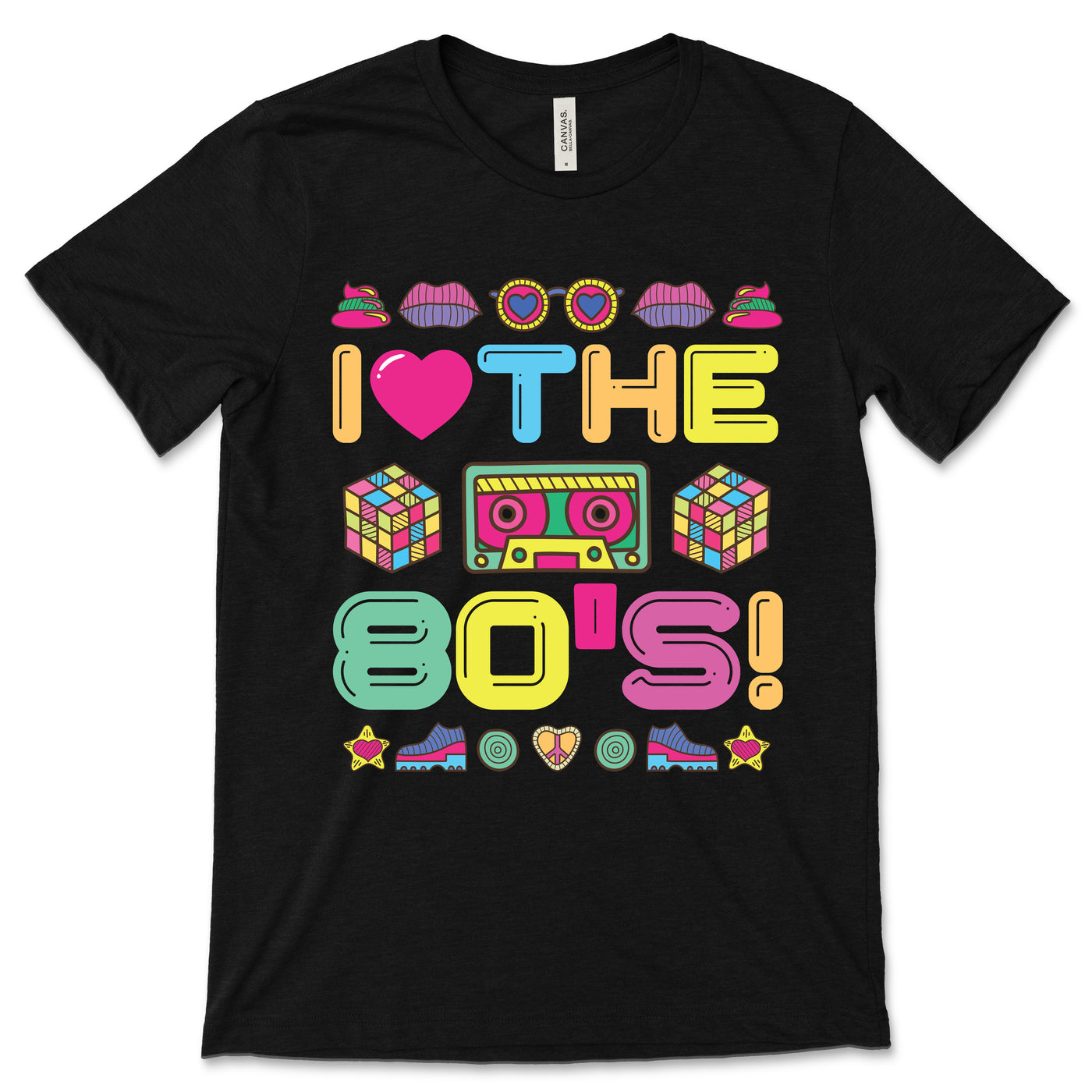 80s Old School Vibes Funny Cassette T-Shirt, Vintage Retro Themed Design, 60s 70s 80s 90s Analog Music Tapes Throwback Fashion