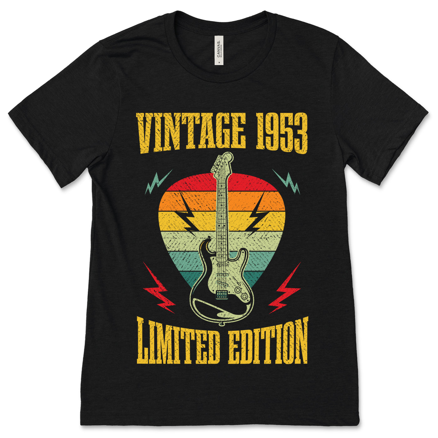 71 Year Old Gifts Vintage 1953 Limited Edition 71st Birthday Guitars Guitarist Guitar Player Gift T-Shirt, Musician Birthday Present Dad,