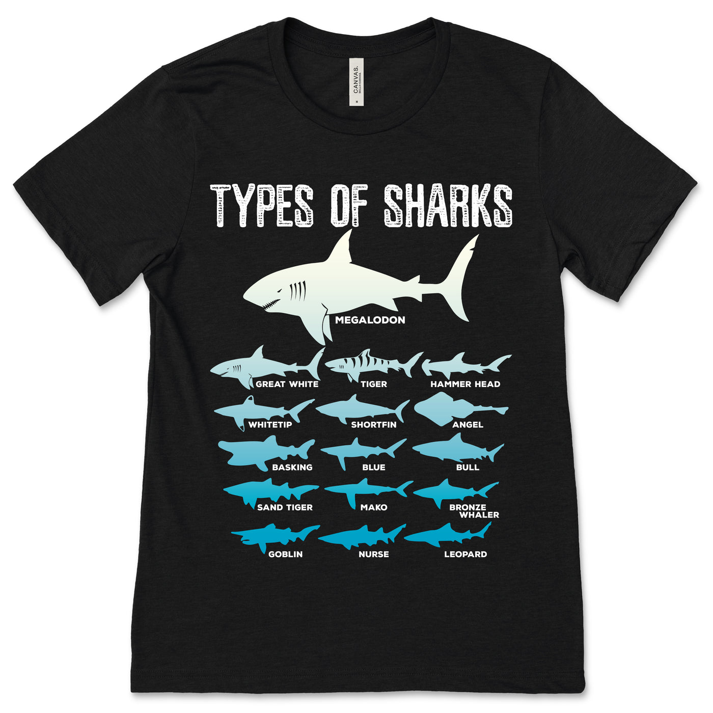 16 Types of Sharks T-Shirt, Marine Biology, Shark Week, Shark Tank Shirts, Shark Bite T Shirt, Left Shark Shirt, Shark Gift, Shark Birthday